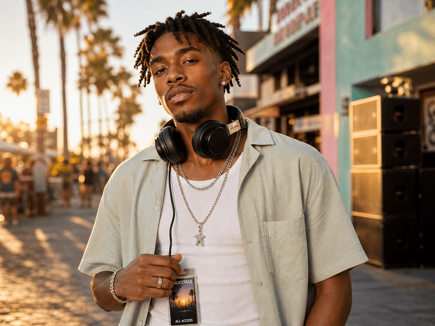 Summer rapper portrait