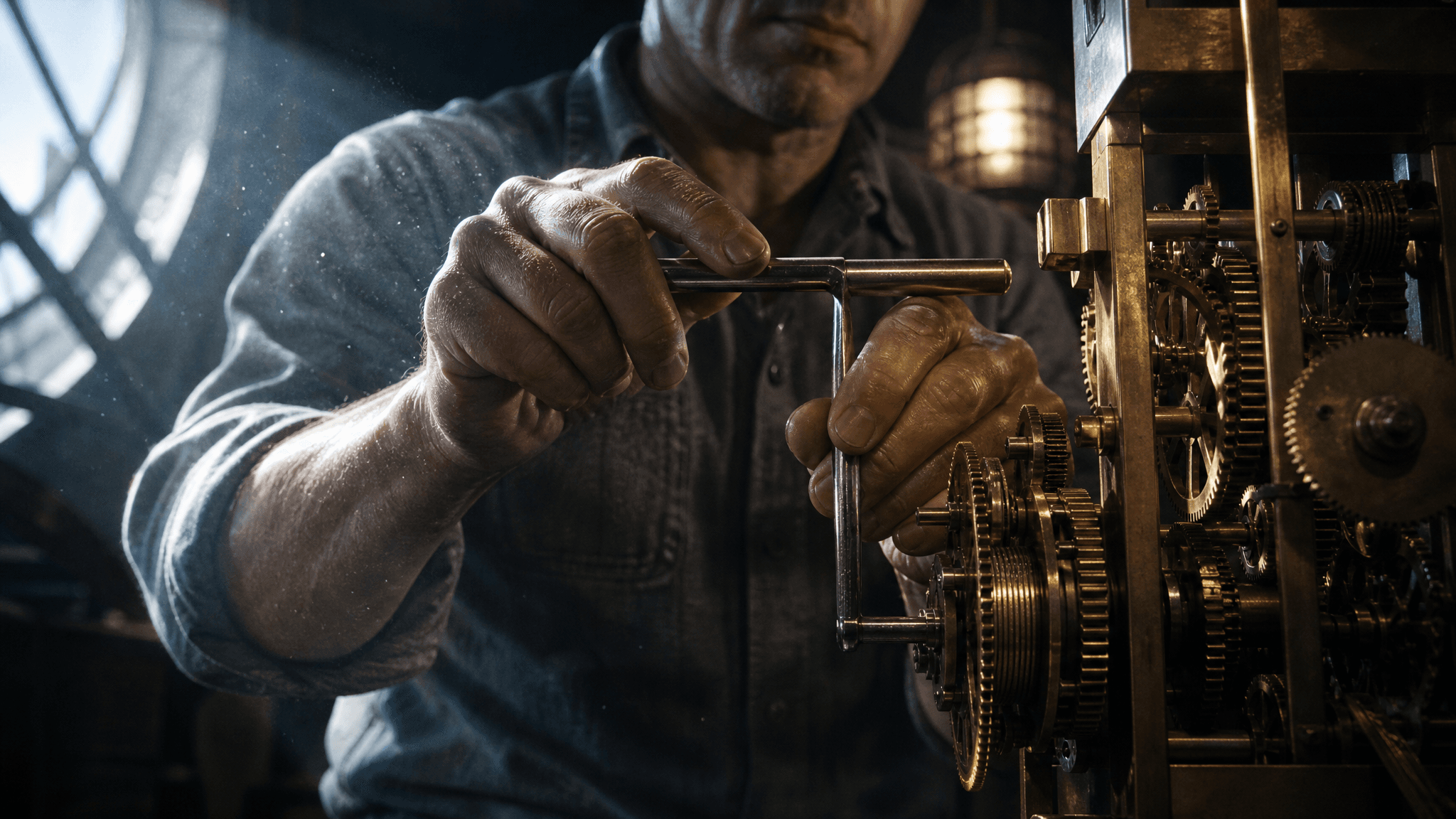 The Timekeeper, shot 1: Establish the clock